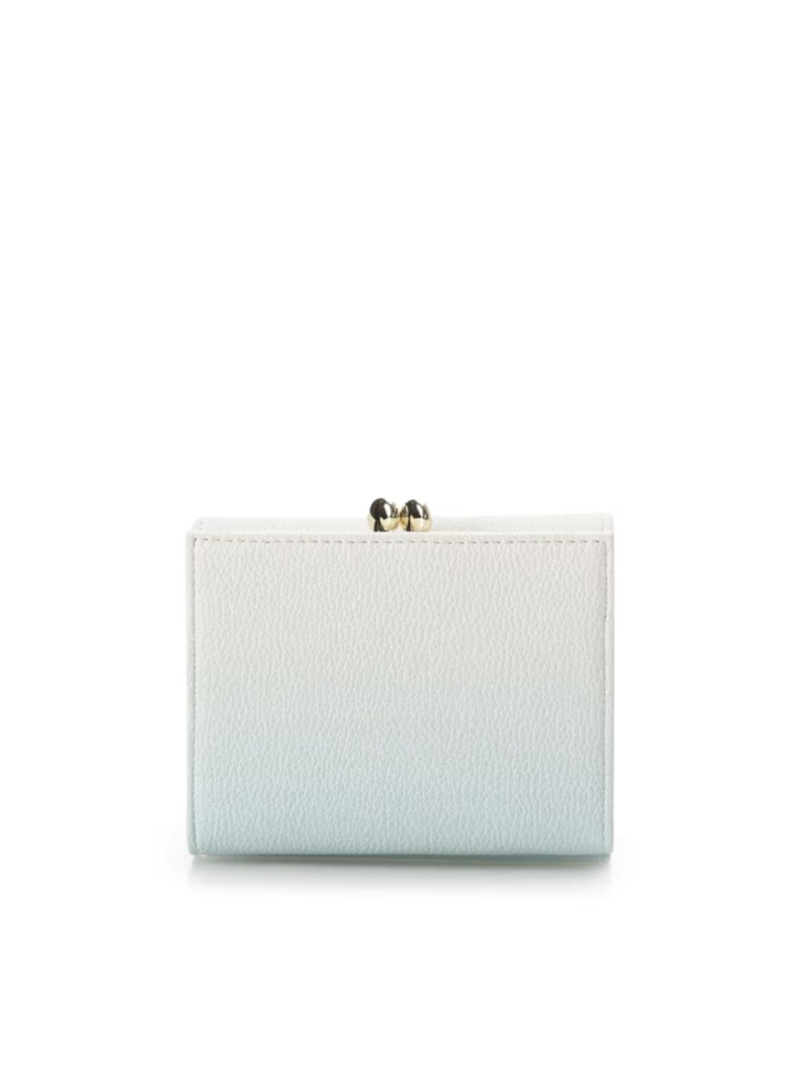 ハートビジューグラデーション折財布【ライトブルー】 ライトブルー