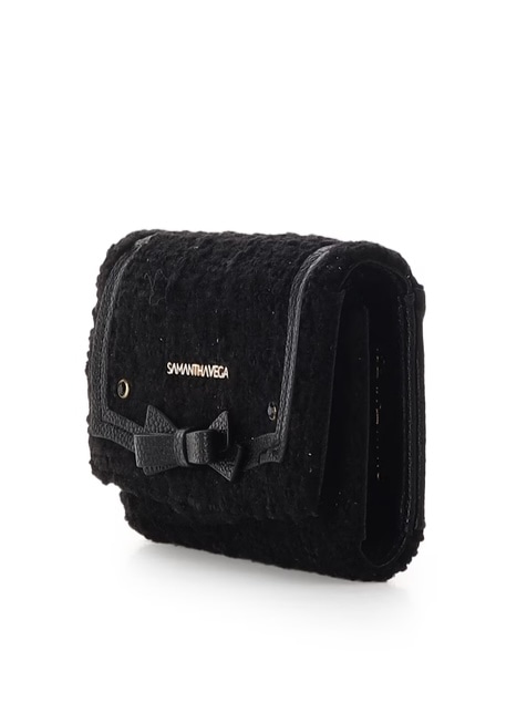 ソリッドリボンツイードキーケース【ブラック】 ブラック