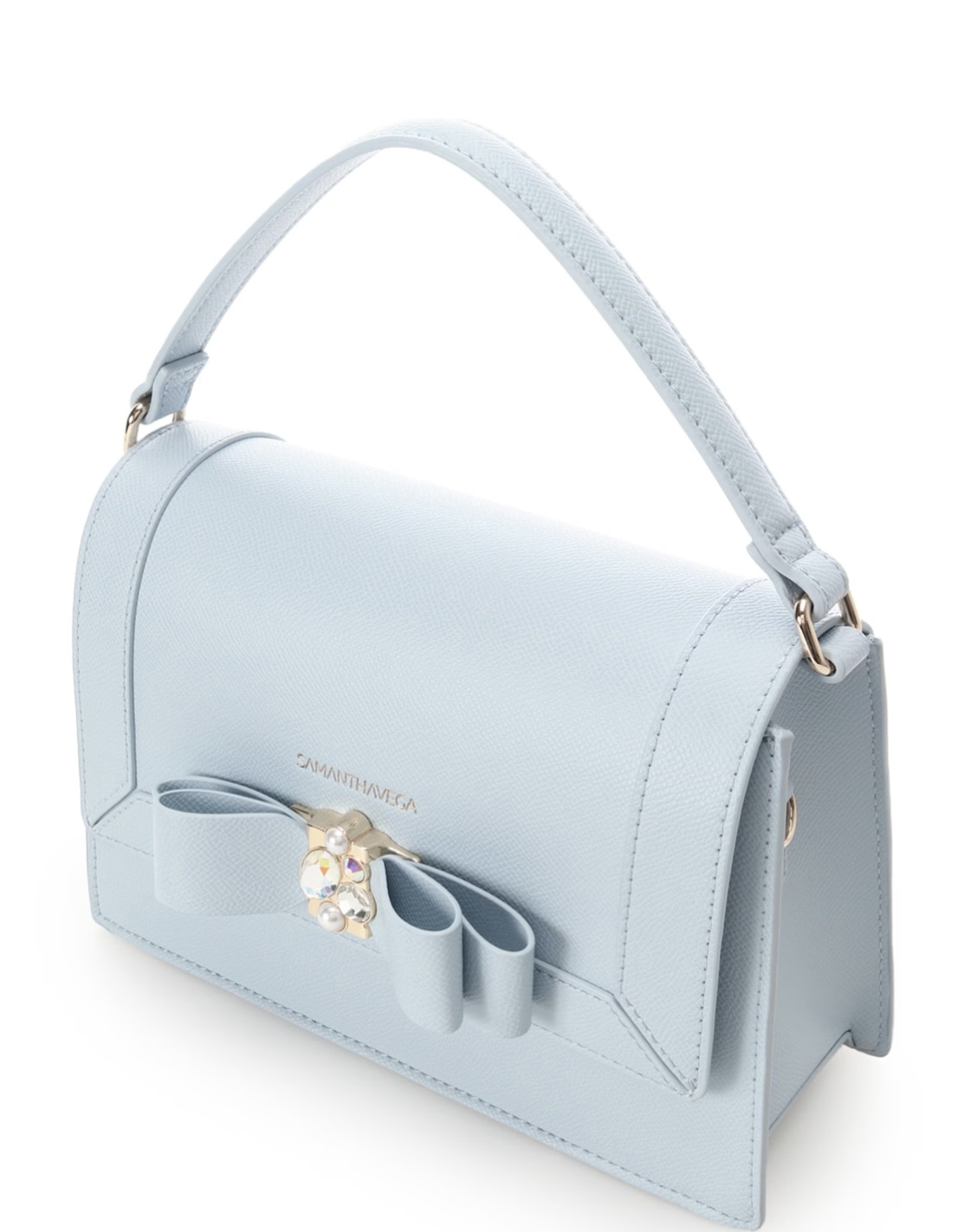 ジュエルリボンショルダーバッグ【ライトブルー】 ライトブルー