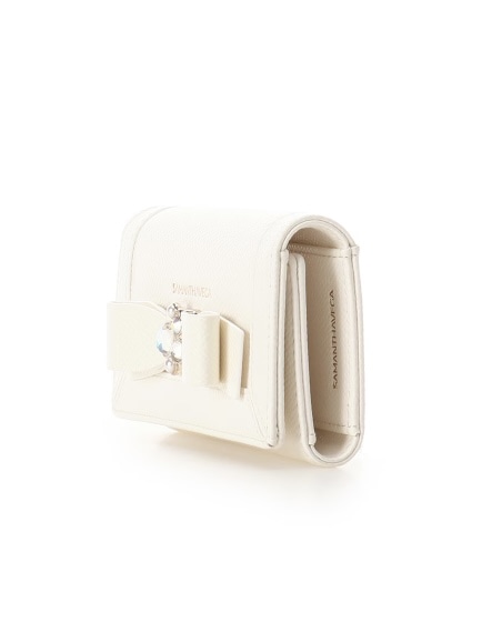  ジュエルリボンキーケース　【ホワイト】 ホワイト