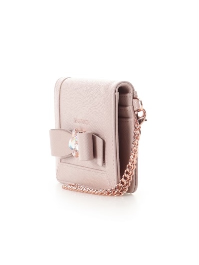  ジュエルリボンパスケース【ピンク】 ピンク