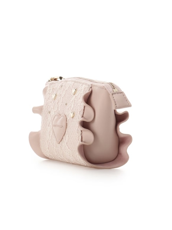 レースハートベルトポーチ【ピンク】 ピンク