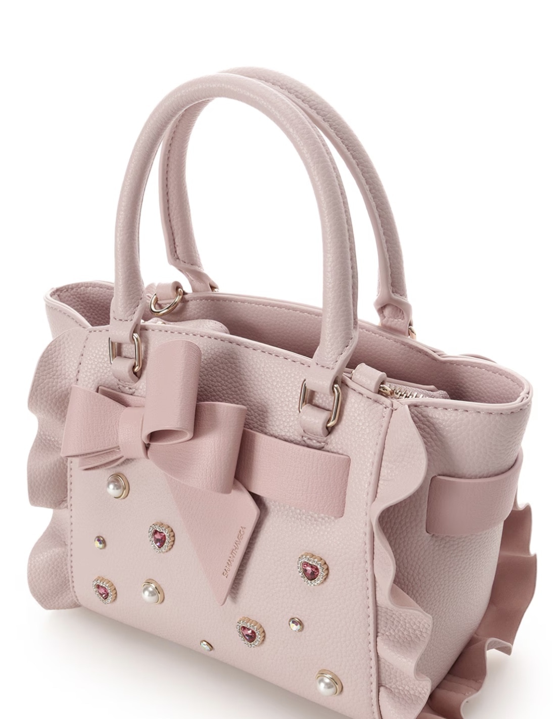 新品　タグ付き　ブロッサムリボンフラッター　ハンドバッグ　サマンサベガ ピンク ブロッサムリボンフラッター（ミニ）【ピンク】(ピンク