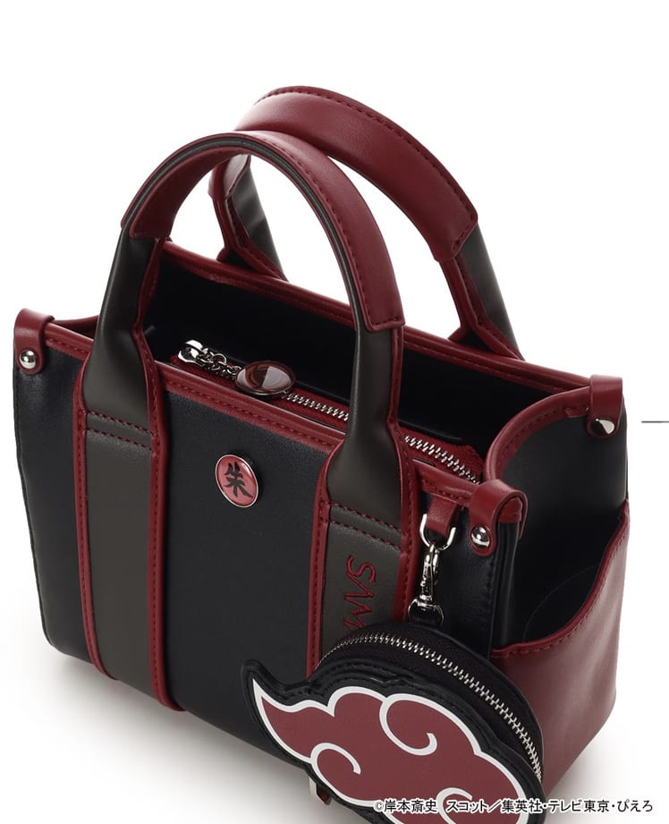 『NARUTO-ナルト- 疾風伝』コラボコレクション「うちはイタチ」 ハンドバッグ【ブラック】 ブラック