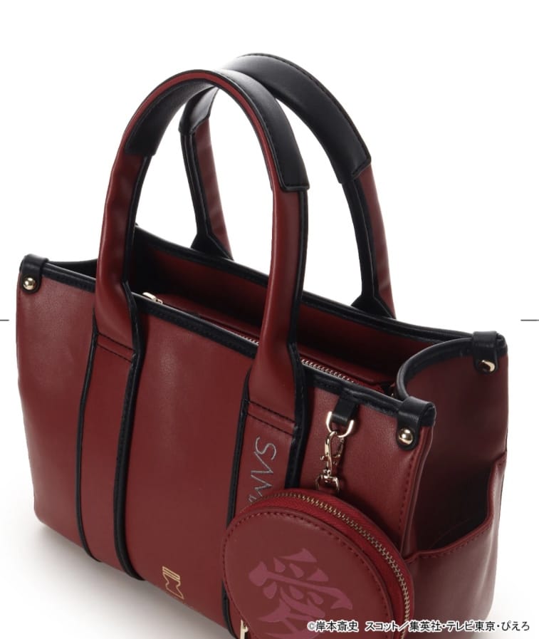 『NARUTO-ナルト- 疾風伝』コラボコレクション「我愛羅」 ハンドバッグ【2025年12月中旬以降順次発送予約商品】 レッド