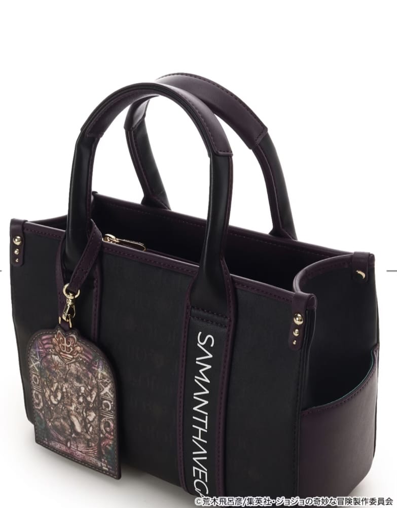 アニメ『ジョジョの奇妙な冒険 戦闘潮流』「カーズ」コラボコレクション　ハンドバッグ　【ブラック】 ブラック