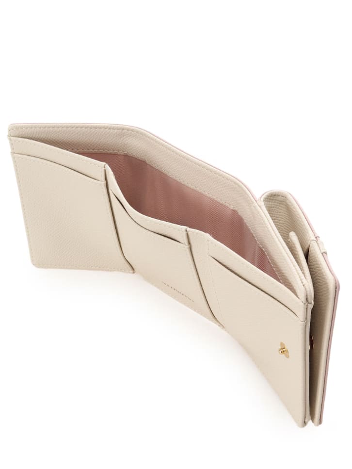 フロントバックル折財布【ピンク】 ピンク