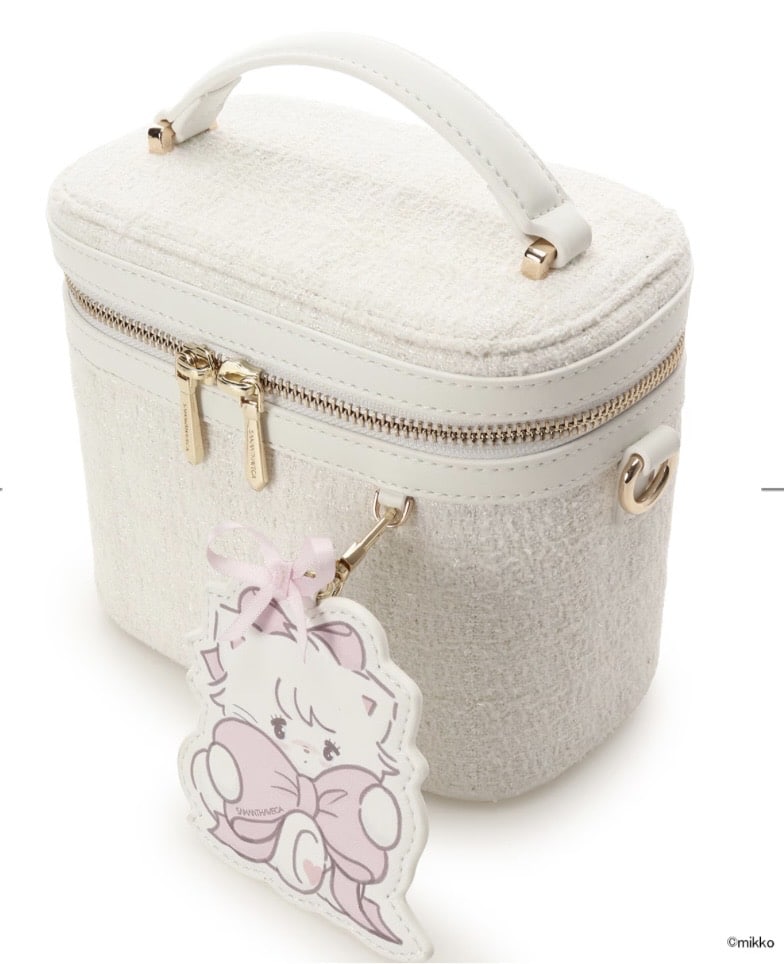 Lil ala mode×SAMANTHAVEGAコレクション バニティバッグ【ムース】 ホワイト