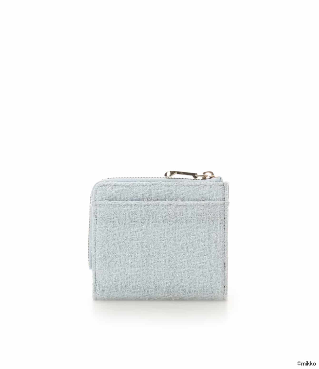 Lil ala mode×SAMANTHAVEGAコレクション 二つ折財布【ラテ】 ライトブルー