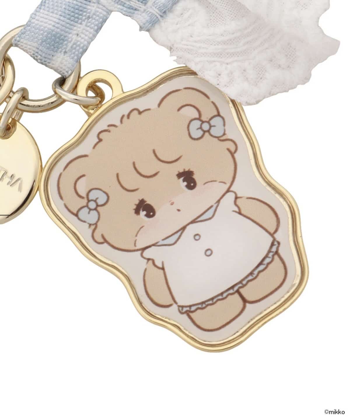 Lil ala mode×SAMANTHAVEGAコレクション 2WAY バッグチャーム【ラテ】 ライトブルー