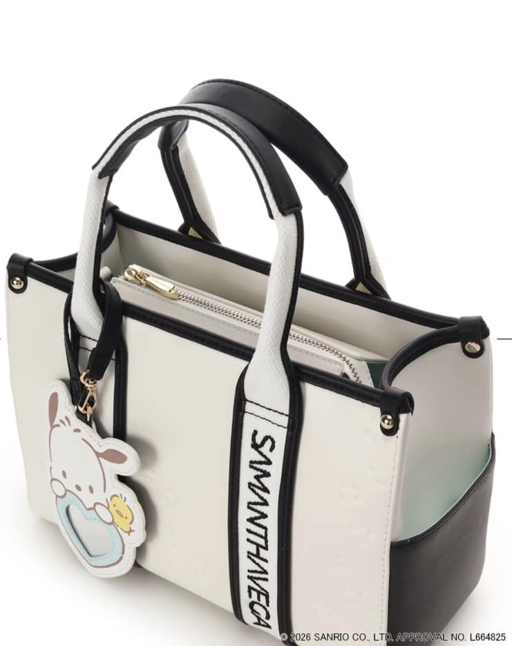 「ポチャッコ」コレクションハンドバッグ ホワイト