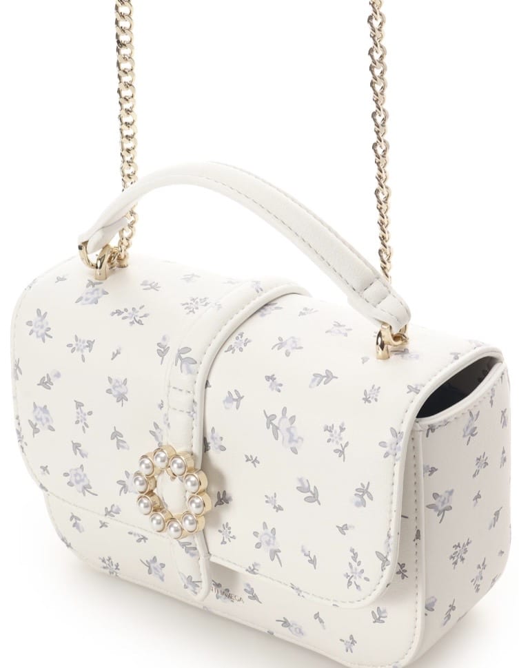 サークルパールショルダーバッグ【ホワイト】 ホワイト