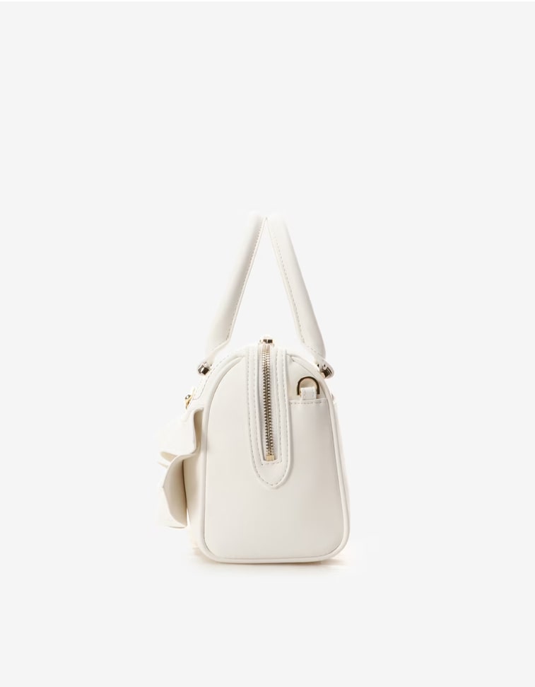 フリルリボンハンドバッグ【ホワイト】 ホワイト