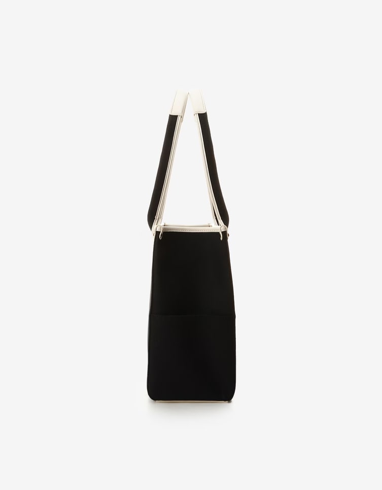 ロゴテープキャンバストートバッグ（大）【ブラック】 ブラック