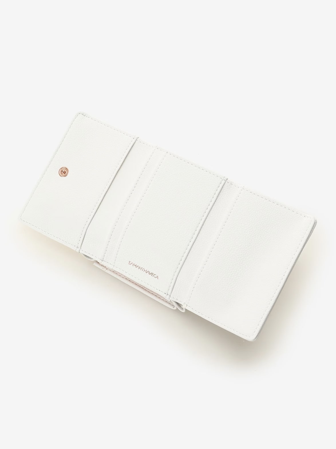 ハートビジュー折財布【ホワイト】 ホワイト