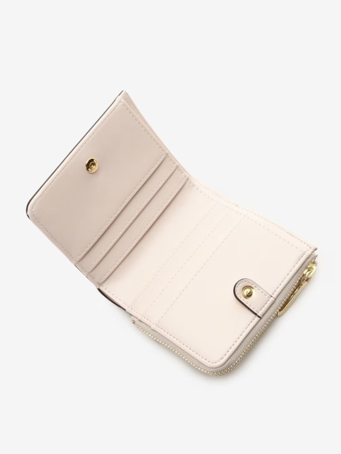 カラフルミニマム折財布【ベージュ】 ベージュ