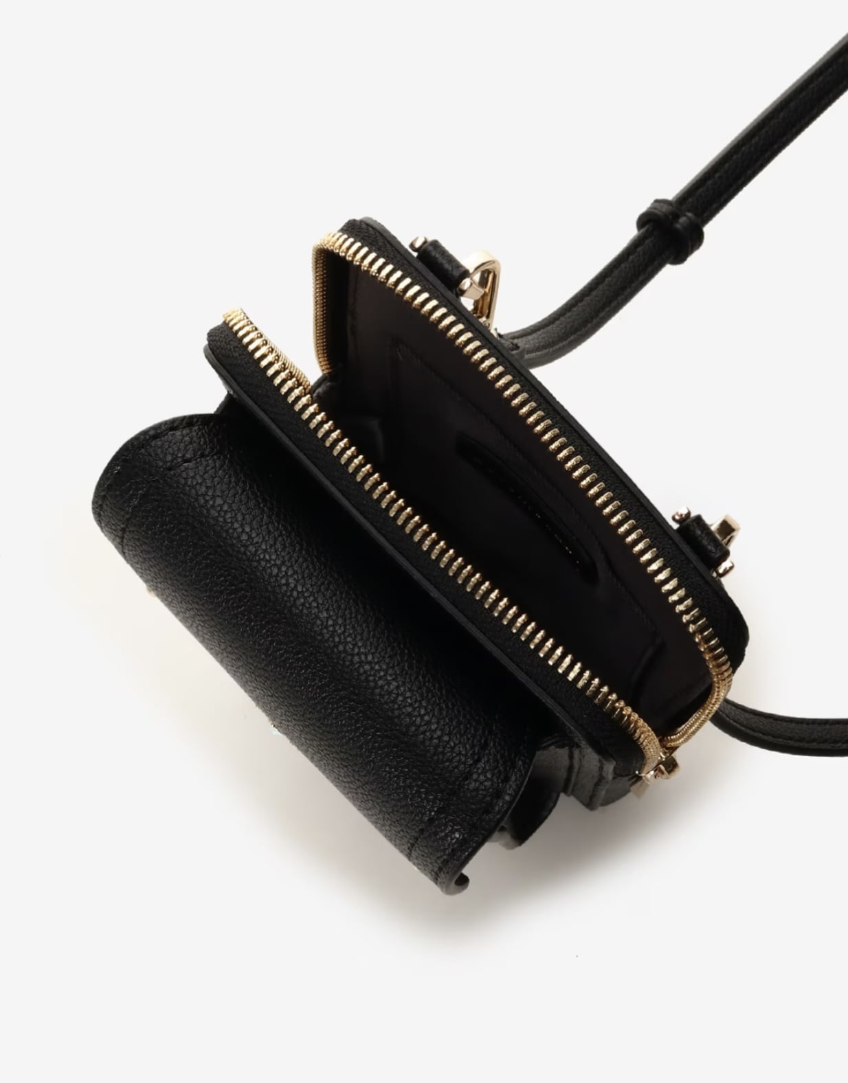 シンプルビジュースマホショルダーバッグ【ブラック】 ブラック