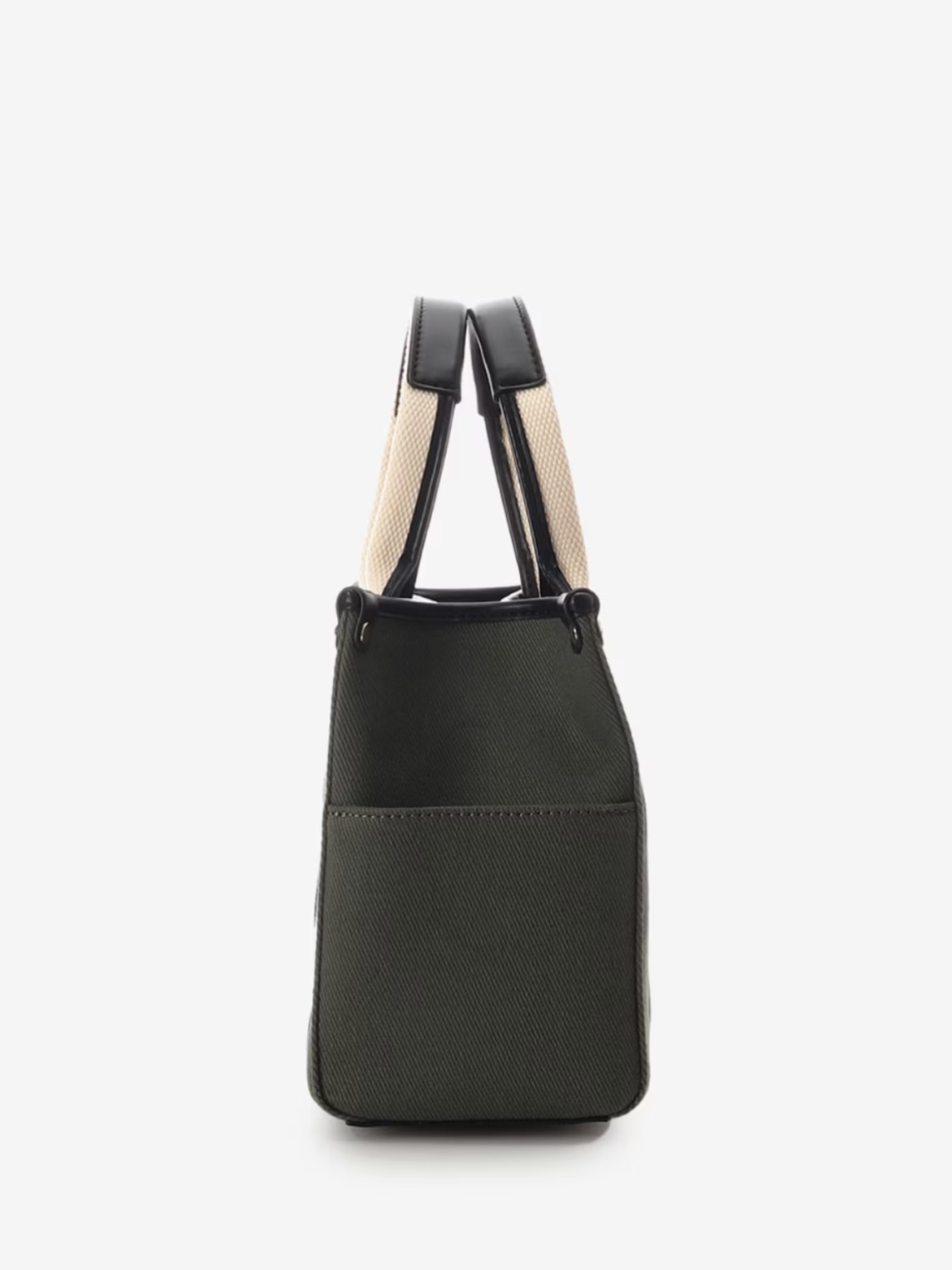 ロゴテープキャンバストートバッグ（小）【カーキ】 カーキ