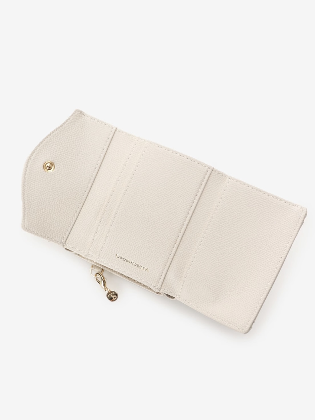 フロントリボンベルト折財布【オフホワイト】 オフホワイト