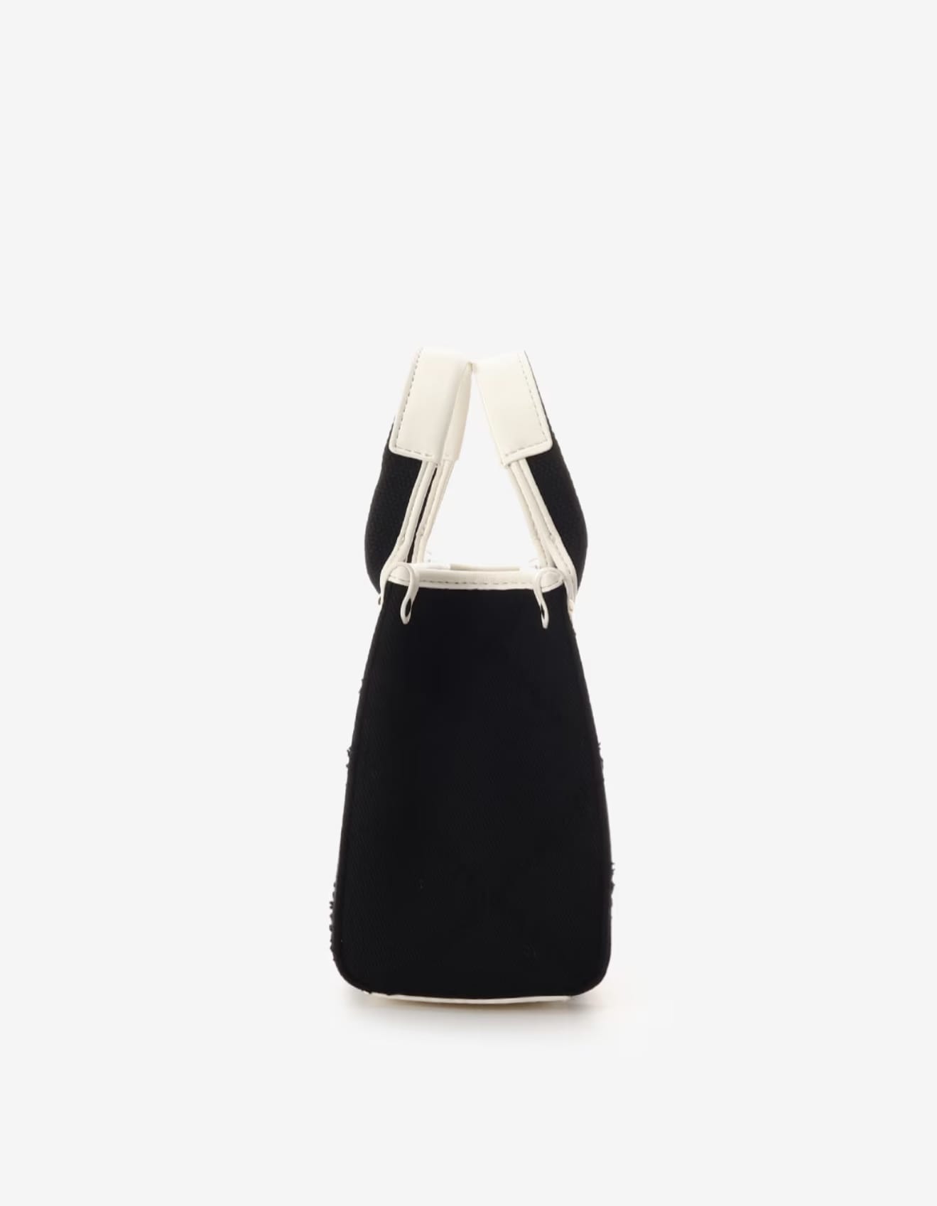 ロゴテープデニムトート(ミニ)【ブラック】 ブラック