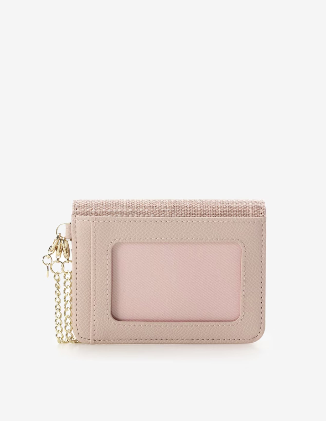 バンブーアクセントリボンパスケース【ピンク】 ピンク