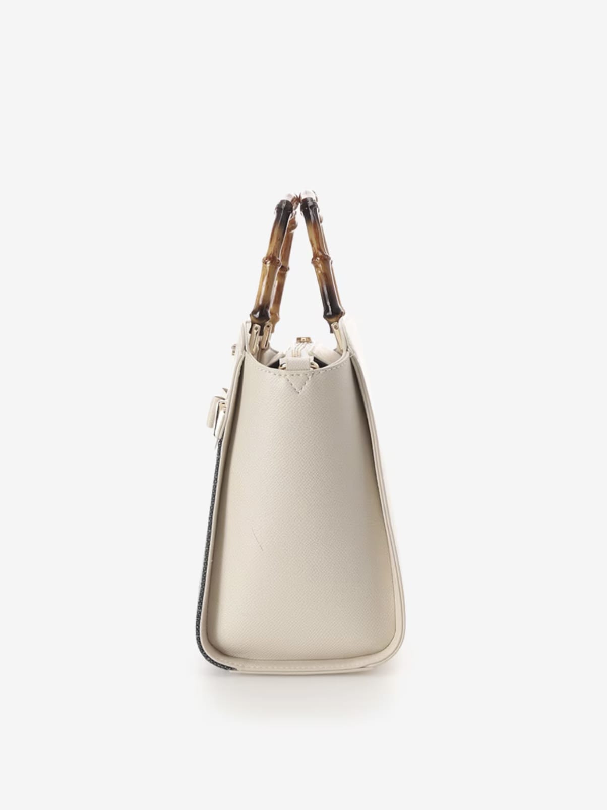 バンブーアクセントリボンハンドバッグ【インディゴ】 インディゴ