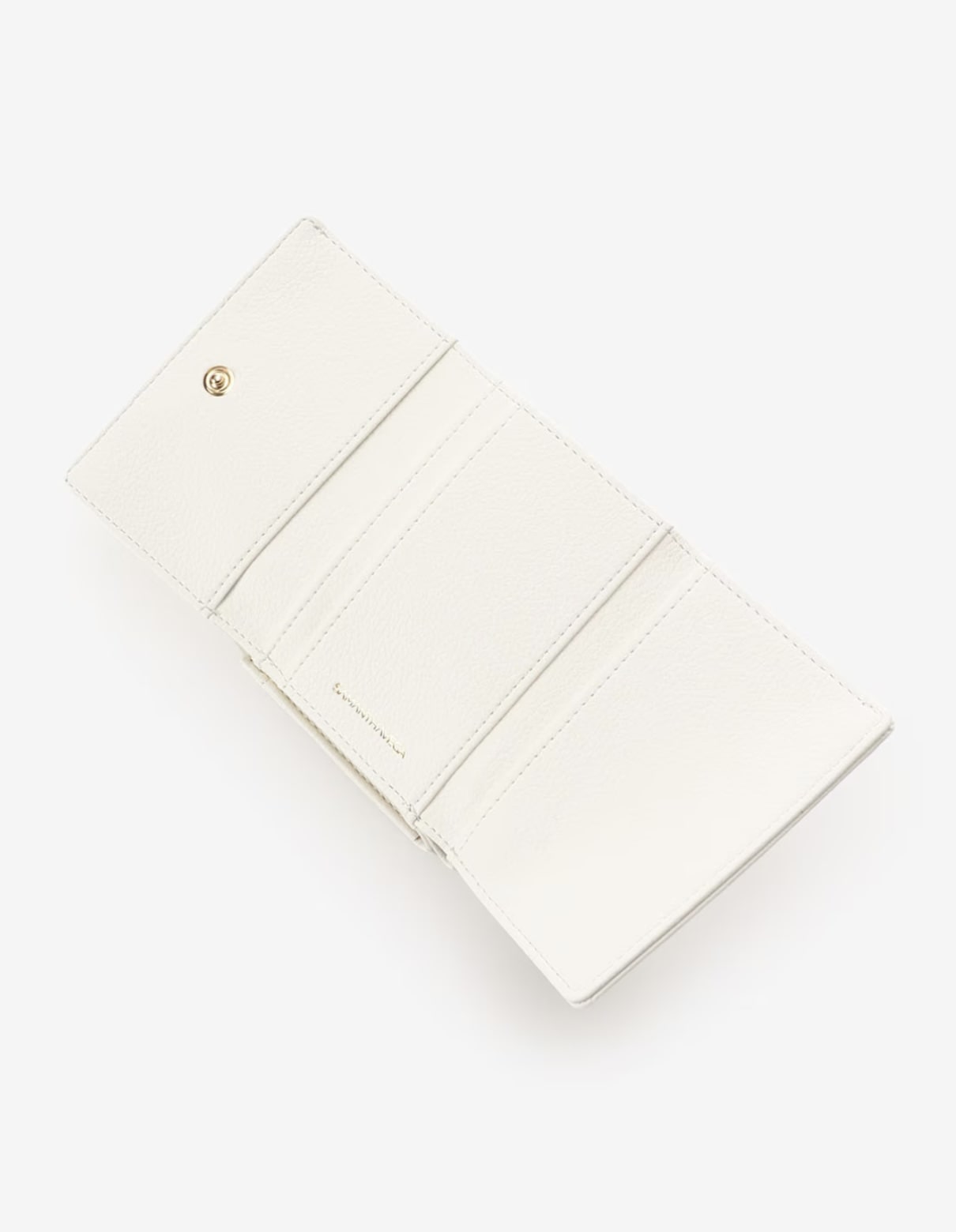 キルティングパールフラッター折財布【ホワイト】 ホワイト