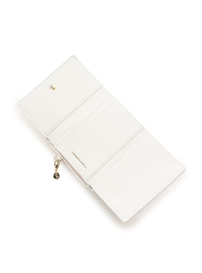 ハートベルト折財布【ホワイト】 ホワイト