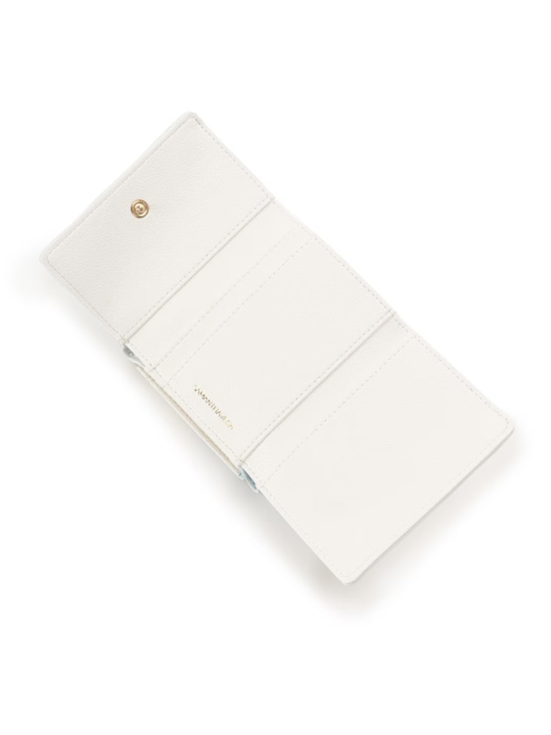 ハートビジューグラデーション折財布【ライトブルー】 ライトブルー