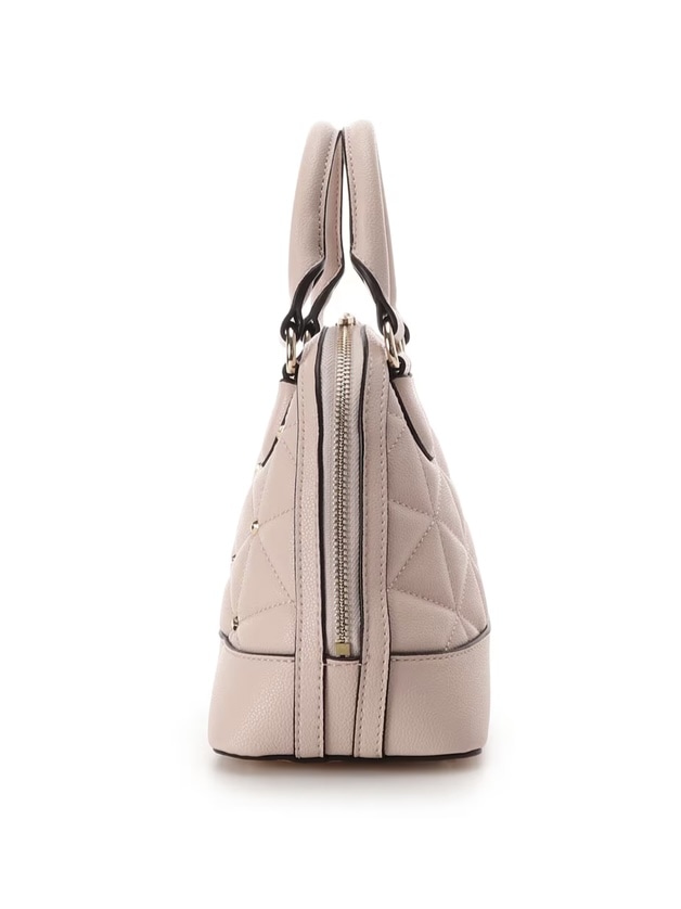 キルティングスタッズハンドバッグ（小）【ピンク】 ピンク