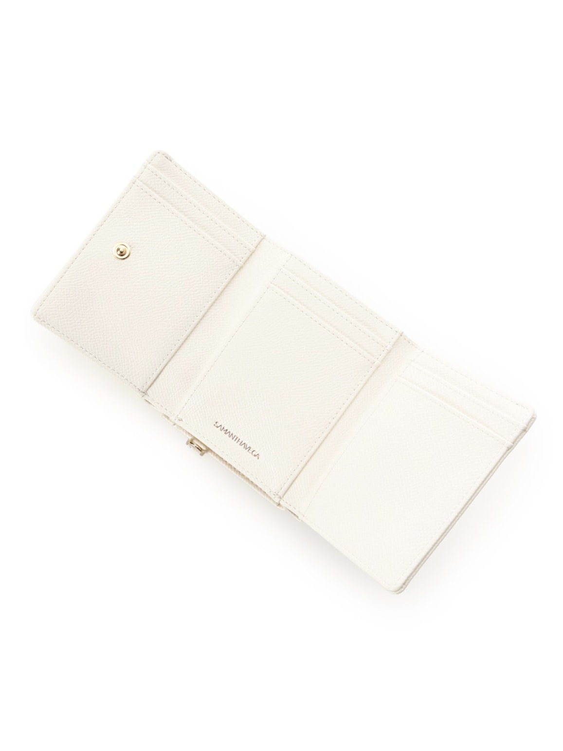 ジュエルリボン折財布【ホワイト】 ホワイト