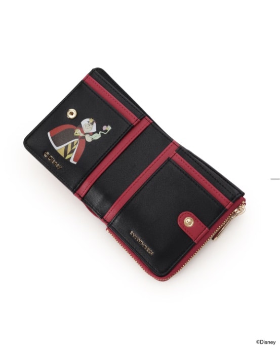 ディズニーヴィランズコレクション 「ハートの女王」 折財布 レッド