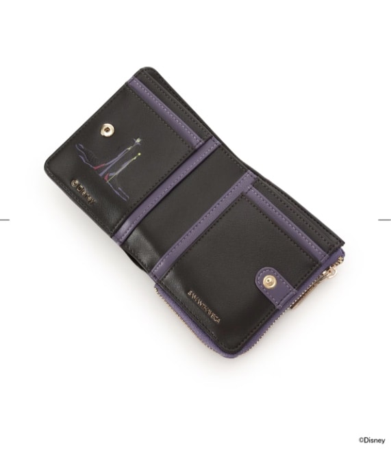 ディズニーヴィランズコレクション 「マレフィセント」 折財布 ブラック