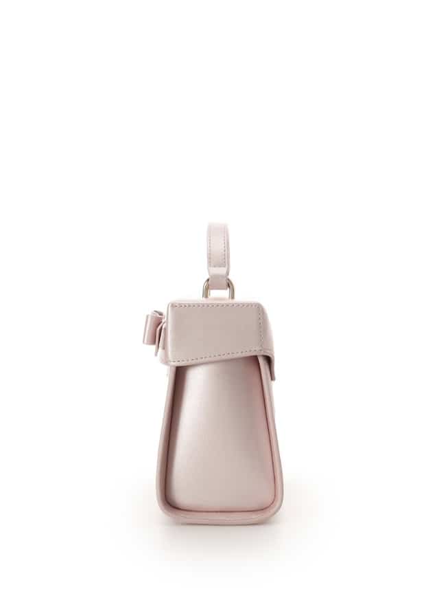 [Holiday Collection]パールカラージュエルリボンバニティバッグ【ピンク】 ピンク