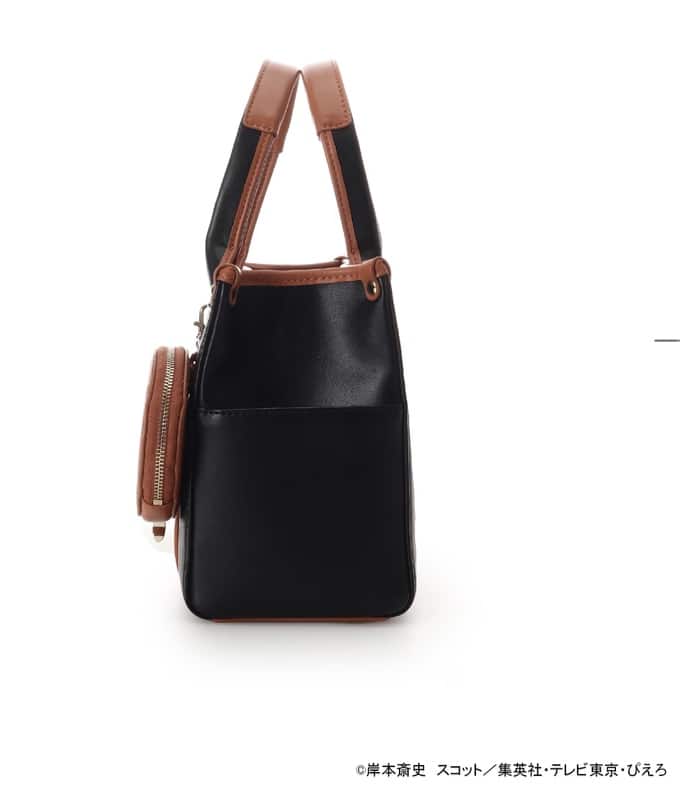 『NARUTO-ナルト- 疾風伝』コラボコレクション「うずまきナルト」 ハンドバッグ【2025年12月中旬以降順次発送予約商品】 ブラック