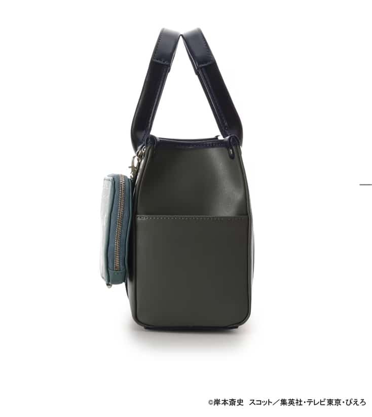 『NARUTO-ナルト- 疾風伝』コラボコレクション「はたけカカシ」 ハンドバッグ【2025年12月中旬以降順次発送予約商品】 カーキ