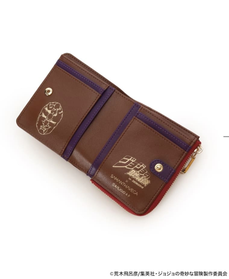 アニメ『ジョジョの奇妙な冒険 ファントムブラッド』「ディオ・ブランドー」コラボコレクション　折財布　【ワインレッド】 ワインレッド