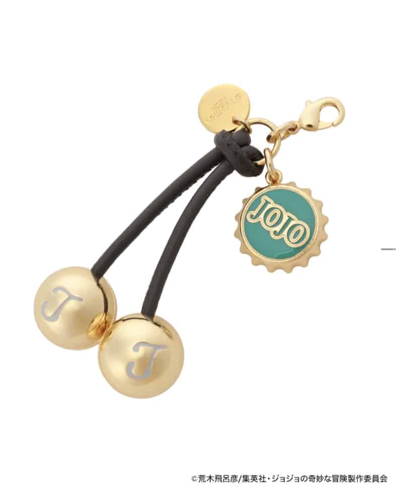 アニメ『ジョジョの奇妙な冒険 戦闘潮流』「ジョセフ・ジョースター」コラボコレクション　バッグチャーム　【ゴールド】 ゴールド