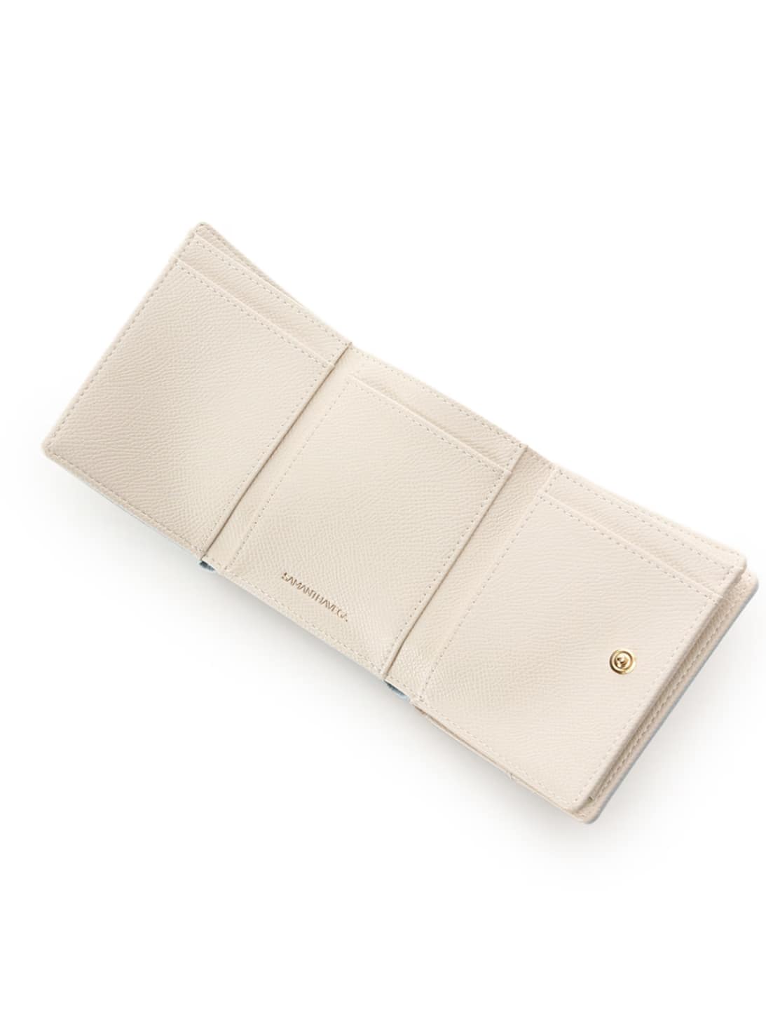  フロントバックル折財布【ライトブルー】 ライトブルー