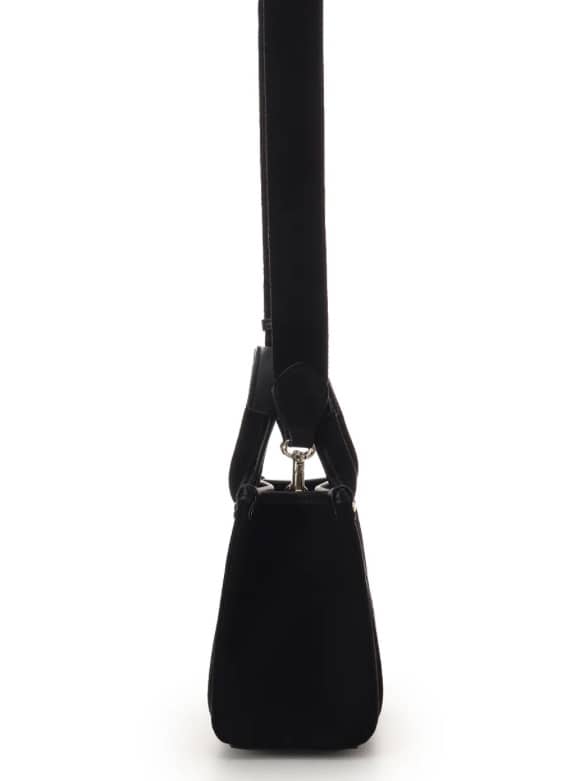 新色ロゴテープキャンバスショルダーバッグ（ミニ）【ブラック】 ブラック