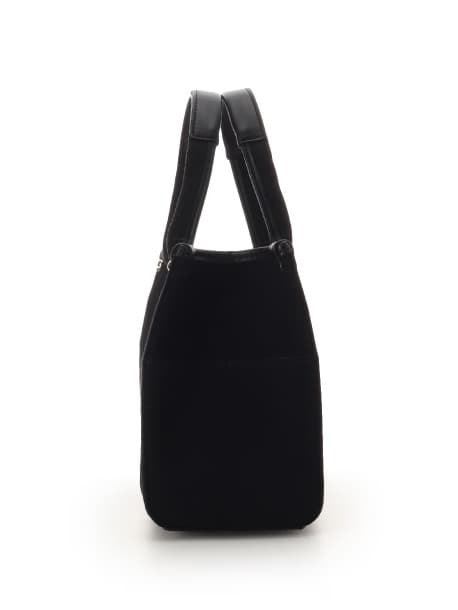 新色ロゴテープキャンバスハンドバッグ（小）【ブラック】 ブラック