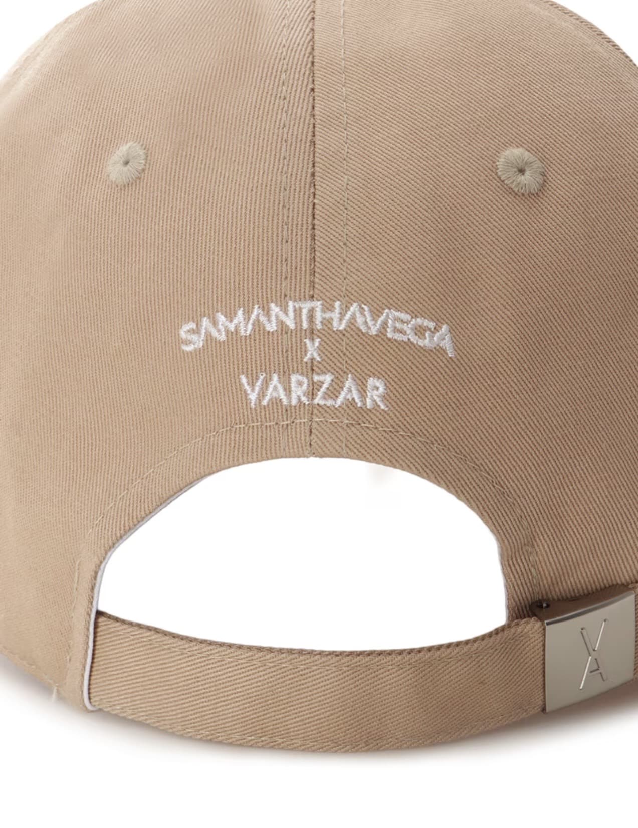 SAMANTHAVEGA×「VARZAR（バザール）」コラボコレクション ロゴ刺繍キャップ【ベージュ】 ベージュ