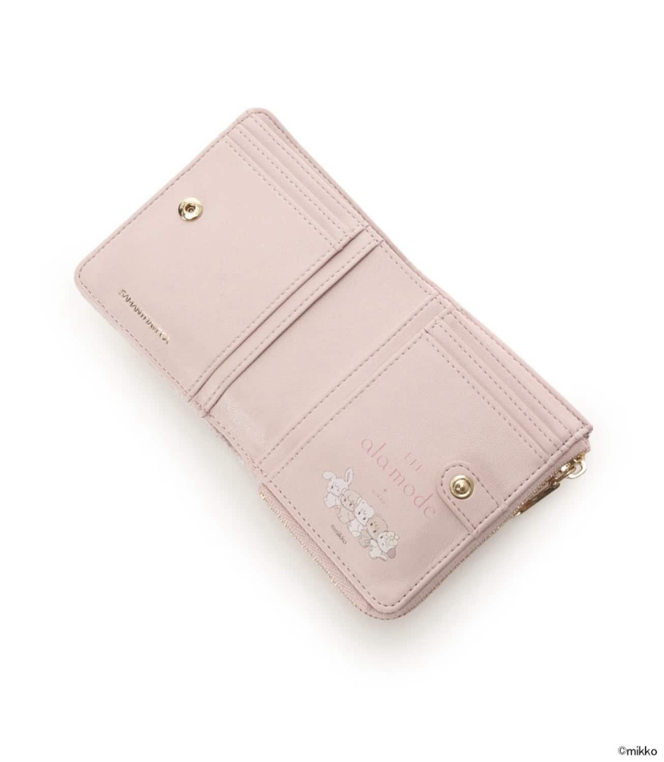 Lil ala mode×SAMANTHAVEGAコレクション 二つ折財布【キャミー】 ピンク