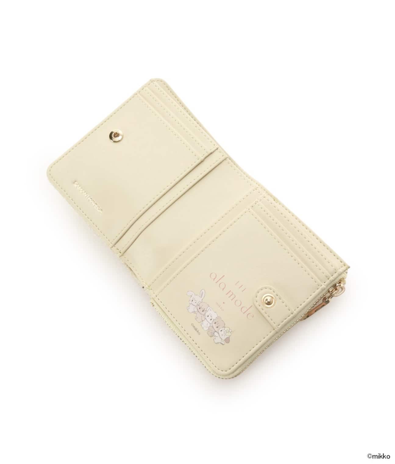 Lil ala mode×SAMANTHAVEGAコレクション 二つ折財布【スフレ】 イエロー