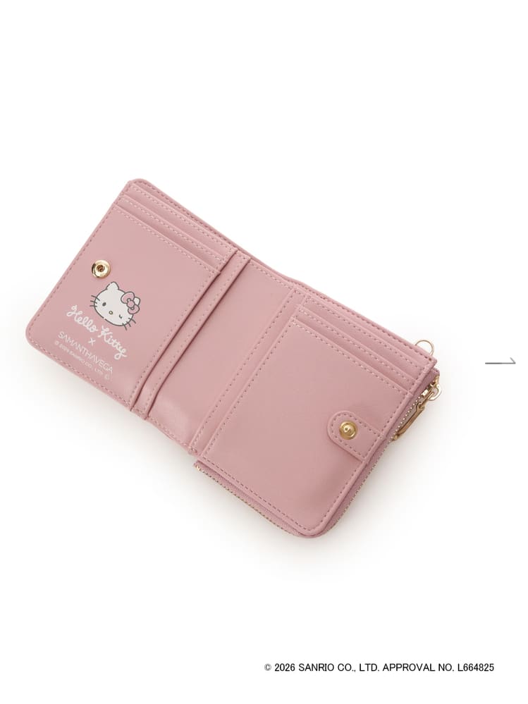 「ハローキティ」コラボコレクション　折財布 ピンク