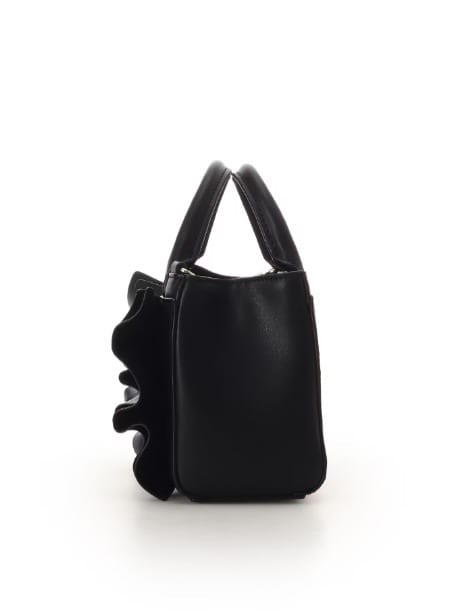 フリルリボンショルダーバッグ【ブラック】 ブラック