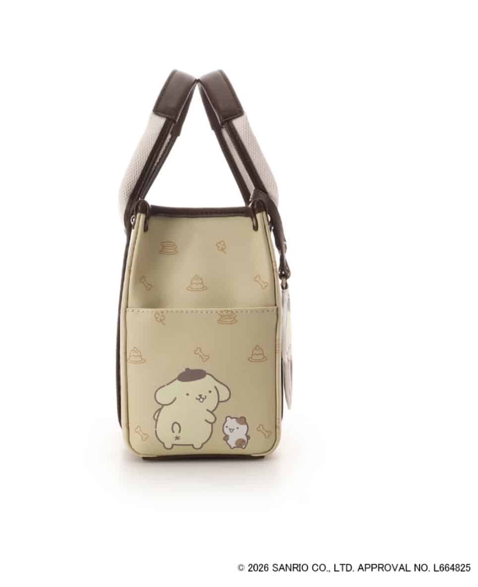 「ポムポムプリン」コレクション　ハンドバッグ イエロー