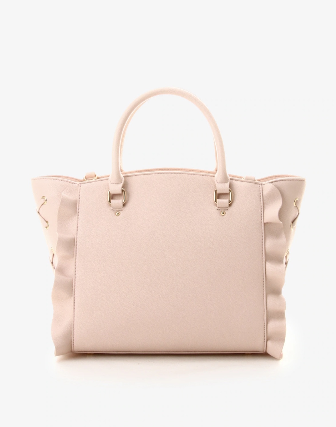 サイドレースアップリボンビジューフラッター　【ピンク】 ピンク