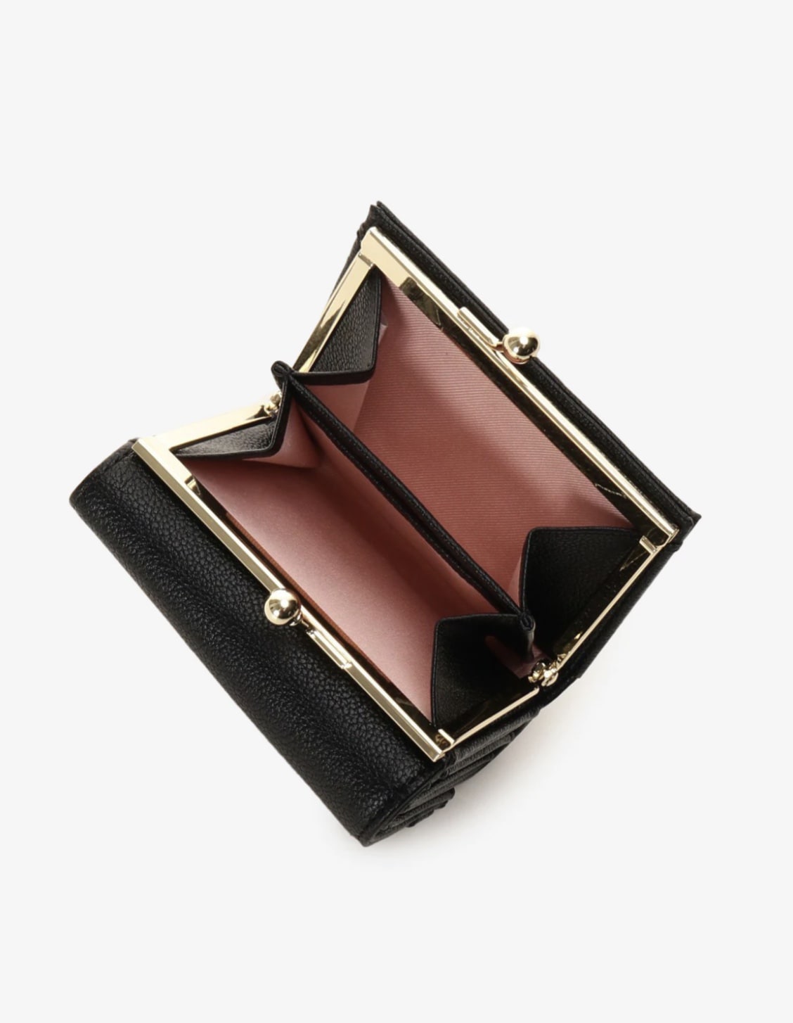 ベルト金具折財布【ブラック】 ブラック