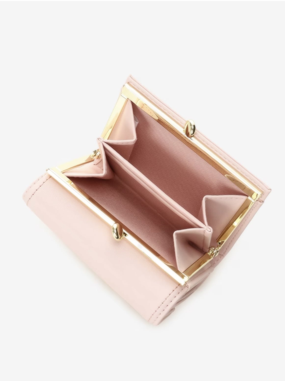 フリルリボン折財布【ピンク】 ピンク